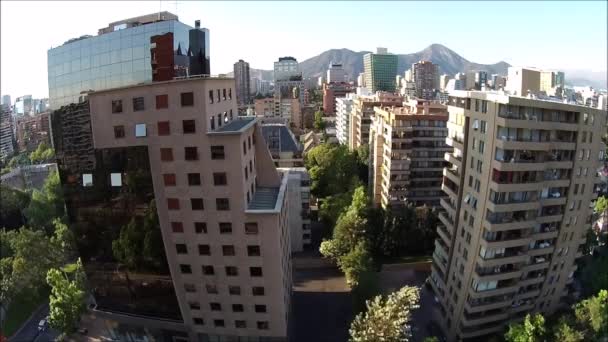 Pôr do sol em Santiago Chile — Vídeo de Stock