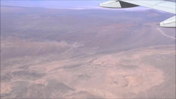 A légi felvétel a Chilei Atacama-sivatag — Stock videók
