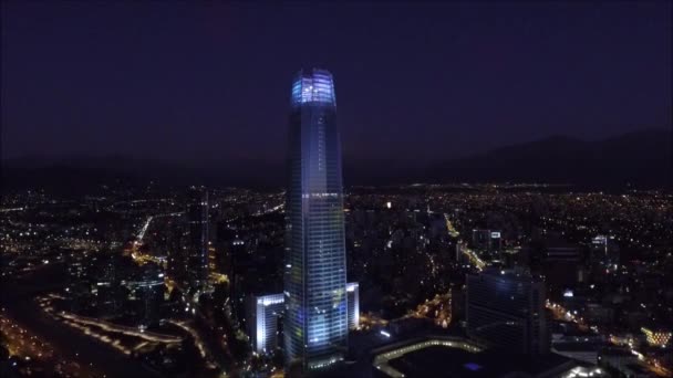 Aerial view of Santiago Chile — Stock Video