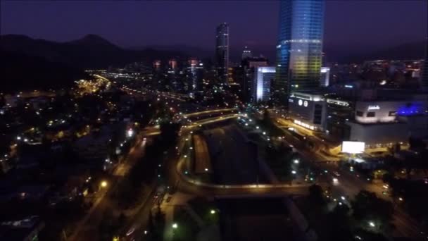 Luchtfoto van Santiago, Chili — Stockvideo