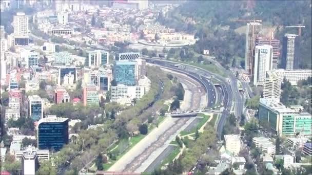 Αεροφωτογραφία του Σαντιάγο Χιλής — Αρχείο Βίντεο
