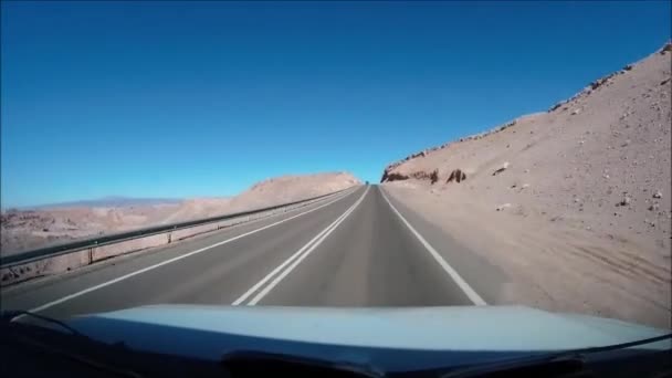 Paysage et route du désert au désert d'Atacama Chili 