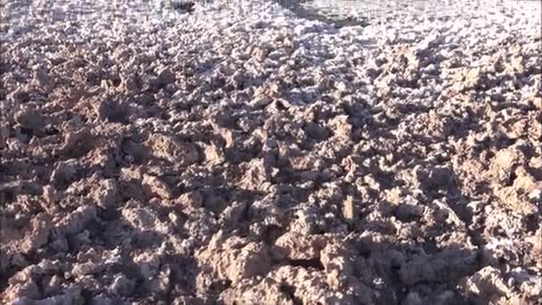Sůl byty jezero v poušť Atacama Chile — Stock video