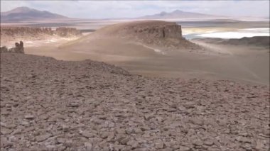 Dağ ve vadi Atacama Çölü Şili'manzara