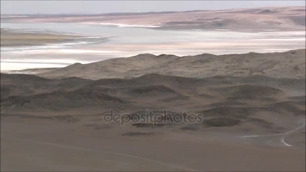 Krajina hor a údolí, poušť Atacama Chile — Stock video