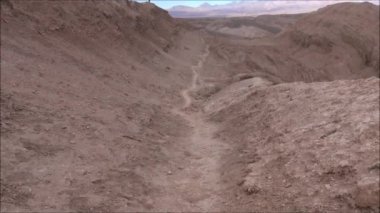 Dağ ve vadi Atacama Çölü Şili'manzara