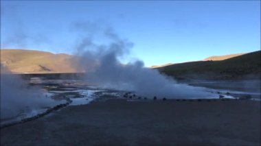 Atacama Çölü Şili'deki Geysers