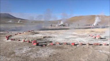 Atacama Çölü Şili'deki Geysers