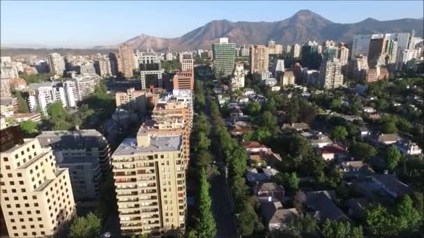 Vista aérea de Santiago Chile — Vídeo de stock