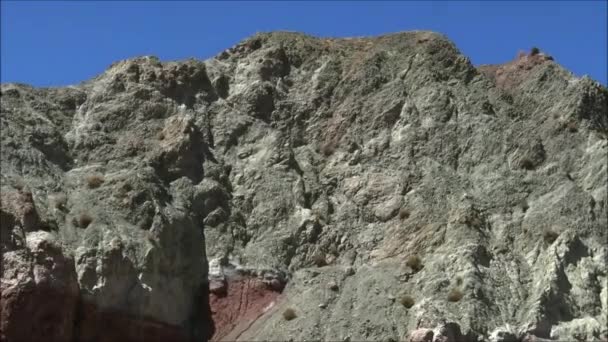 Paysage de vallée et de montagnes dans le désert d'Atacama Chili — Video