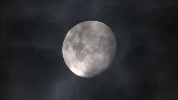 La luna a Santiago del Cile — Video Stock