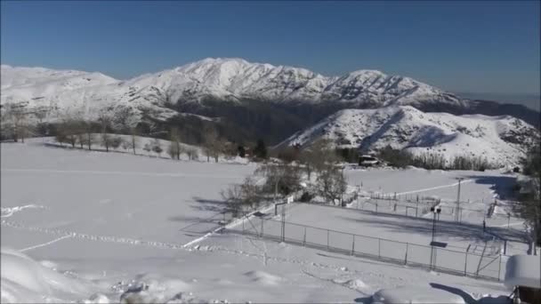 Estación de esquí en Chile — Vídeos de Stock