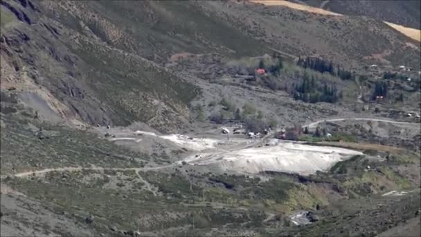 Paisaje y senderismo en el Monte Andes en Chile — Vídeo de stock