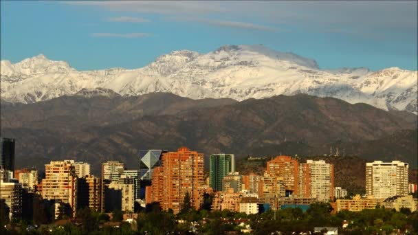 Nubes del atardecer en Chile — Vídeos de Stock