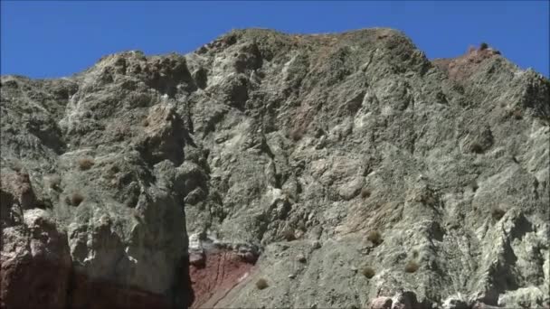 Paisagem de montanhas e vulcões no deserto de Atacama, Chile — Vídeo de Stock