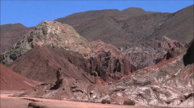 Peyzaj dağlar, göl, lagün ve doğa Atacama Çölü, Şili