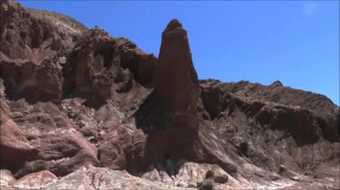 Peyzaj dağlar, göl, lagün ve doğa Atacama Çölü, Şili