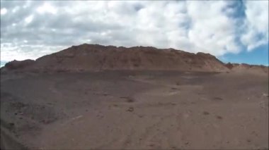 Peyzaj dağlar, göl, lagün ve doğa Atacama Çölü, Şili