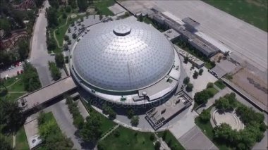 Santiago, Şili'deki bir kubbe havadan görünümü