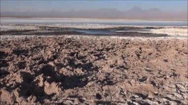 Tuz daireler ve lagün Atacama Çölü, Şili