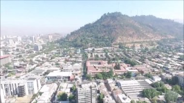 Santiago Şili havadan görünümü