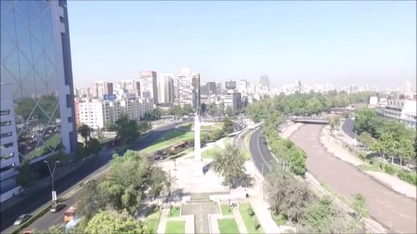 Vista aérea de Santiago Chile — Vídeo de stock