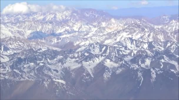 Flygfoto över berg och landskap i Chile — Stockvideo