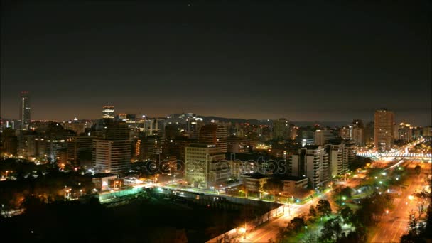 Закат в Сантьяго, Чили — стоковое видео