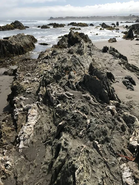 Landscape of rocky beach in Chile — Stock Photo, Image