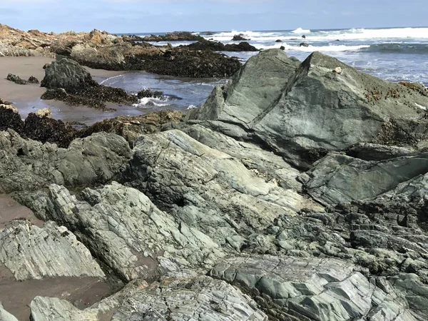 Landscape of rocky beach in Chile — Stock Photo, Image