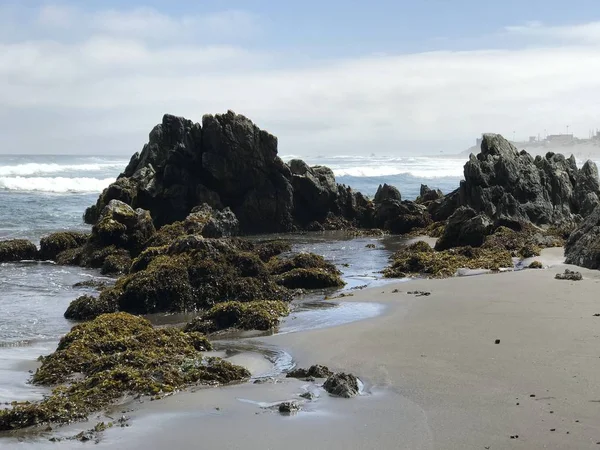 Landscape of rocky beach in Chile — Stock Photo, Image