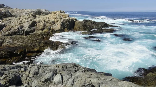 Landscape of rocky beach and holidays in Chile — Stock Photo, Image