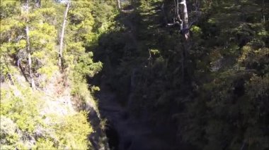 Şili'deki şelaleler dron havadan görüntüleri