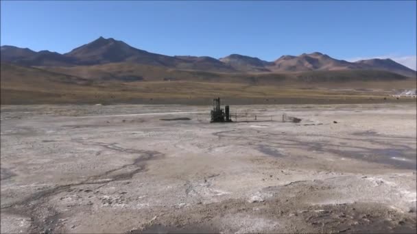 Geisers in Atacama woestijn, Chile — Stockvideo