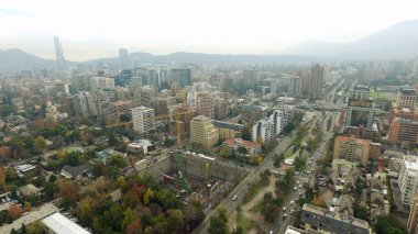 Park ve Binalar Santiago, Şili için havadan görünümü