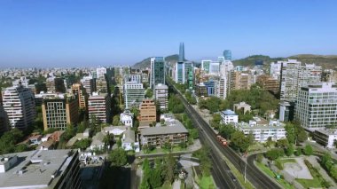 Park ve Binalar Santiago, Şili için havadan görünümü