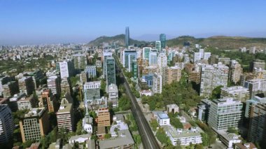 Park ve Binalar Santiago, Şili için havadan görünümü