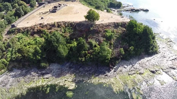 Αεροφωτογραφία του fort και γκρεμό στη Χιλή — Φωτογραφία Αρχείου