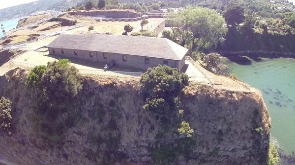Fort ve cliff Şili'deki havadan görünümü — Stok fotoğraf