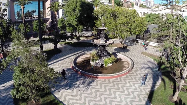Vista aérea de um parque em Santiago Chile — Fotografia de Stock