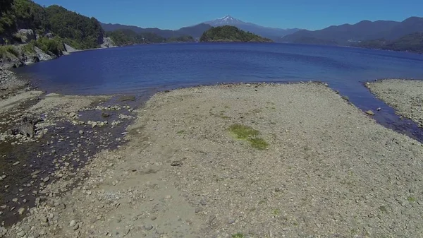 Foto aerea di un lago in Cile — Foto Stock