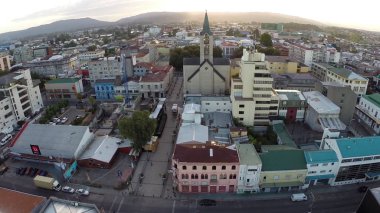 Şili'deki bir şehrin hava resmi