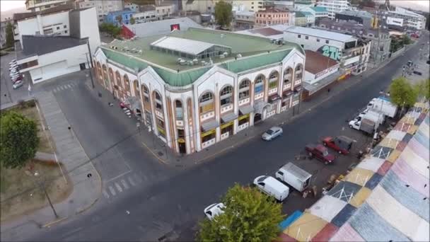 Vue aérienne des gratte-ciel et de la ville au Chili — Video