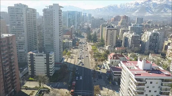 Luchtfoto van Santiago Street — Stockfoto