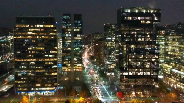 Şehir ışıkları Santiago, Chile