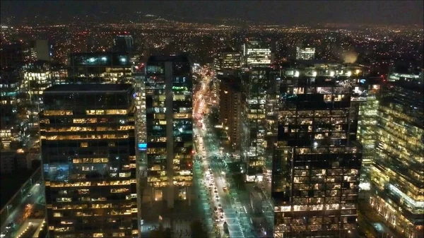 Lichter der Stadt in santiago, Chile — Stockfoto