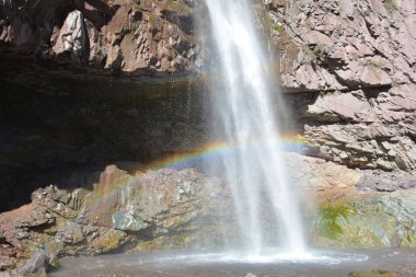 Santiago, Şili için şelale peyzaj