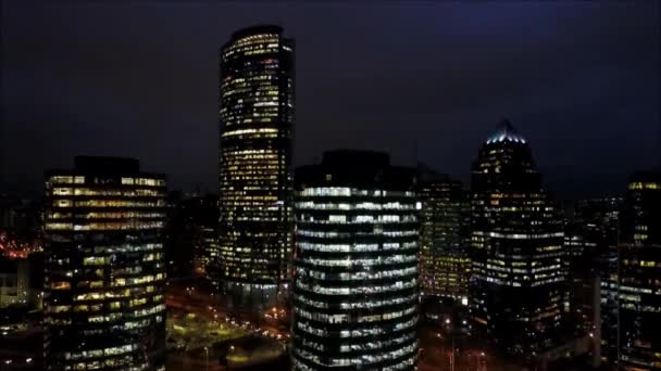 Luftaufnahme der Stadt Santiago in Chile — Stockvideo
