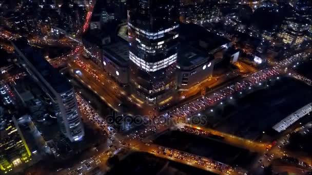 Flygfoto över Santiago stad i Chile — Stockvideo