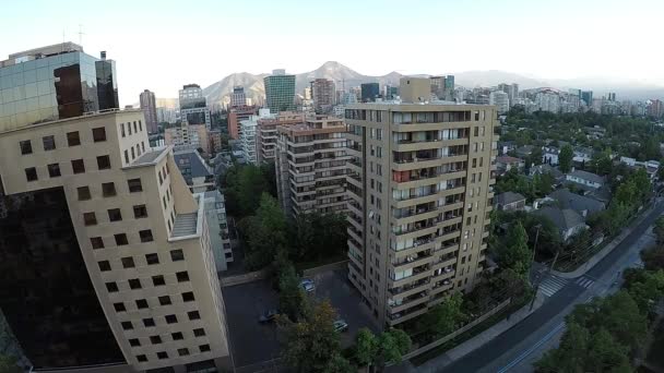 Ανατολή ηλίου ώρα λήξη στο Σαντιάγκο, Χιλή — Αρχείο Βίντεο